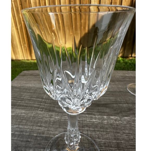 Capri Crystal Collection JMP Marketing Italy Retired Crystal Water Goblets-Set 9 - Picture 4 of 6